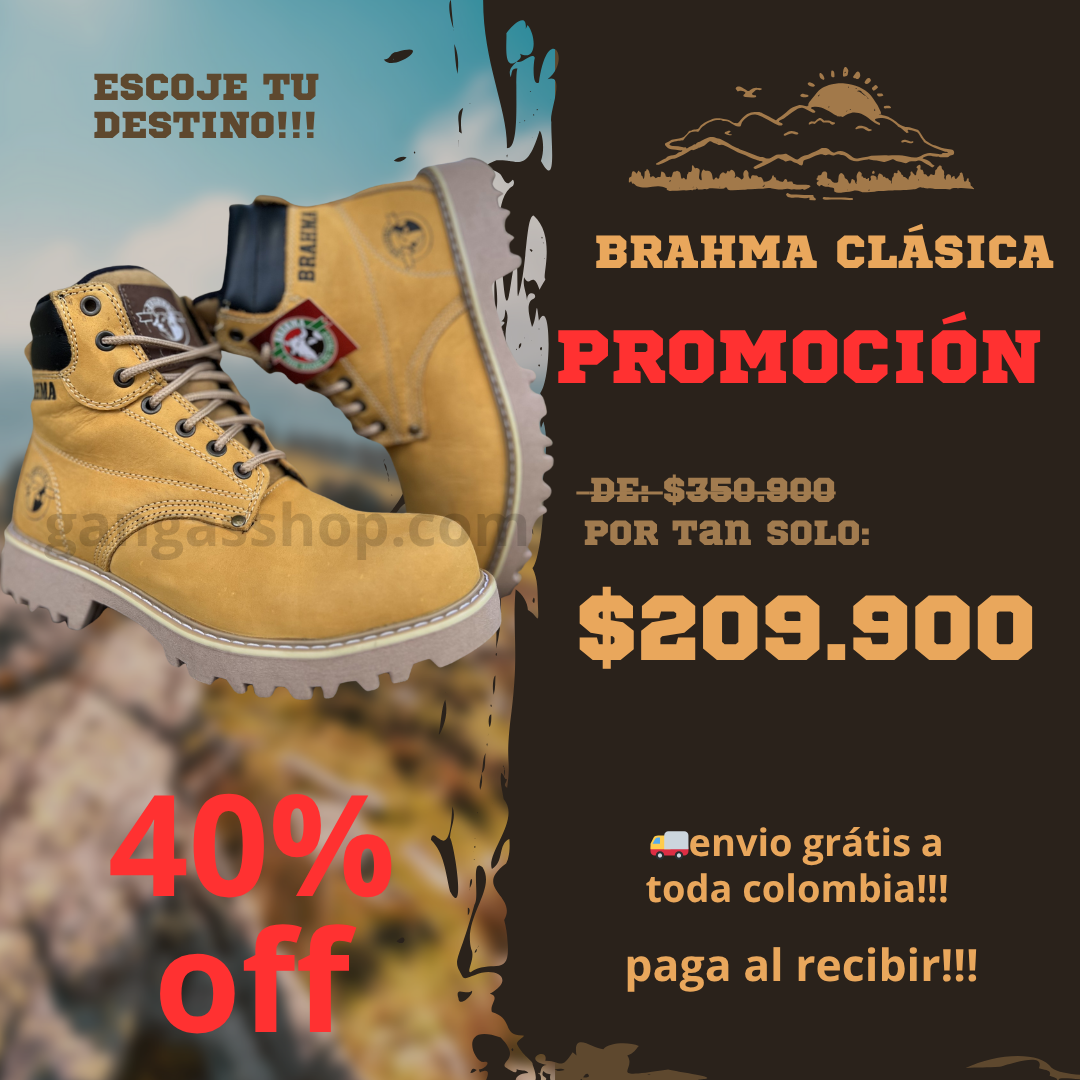 BOTA BRAHMA CLASICA CUERO LEGĂTIMO