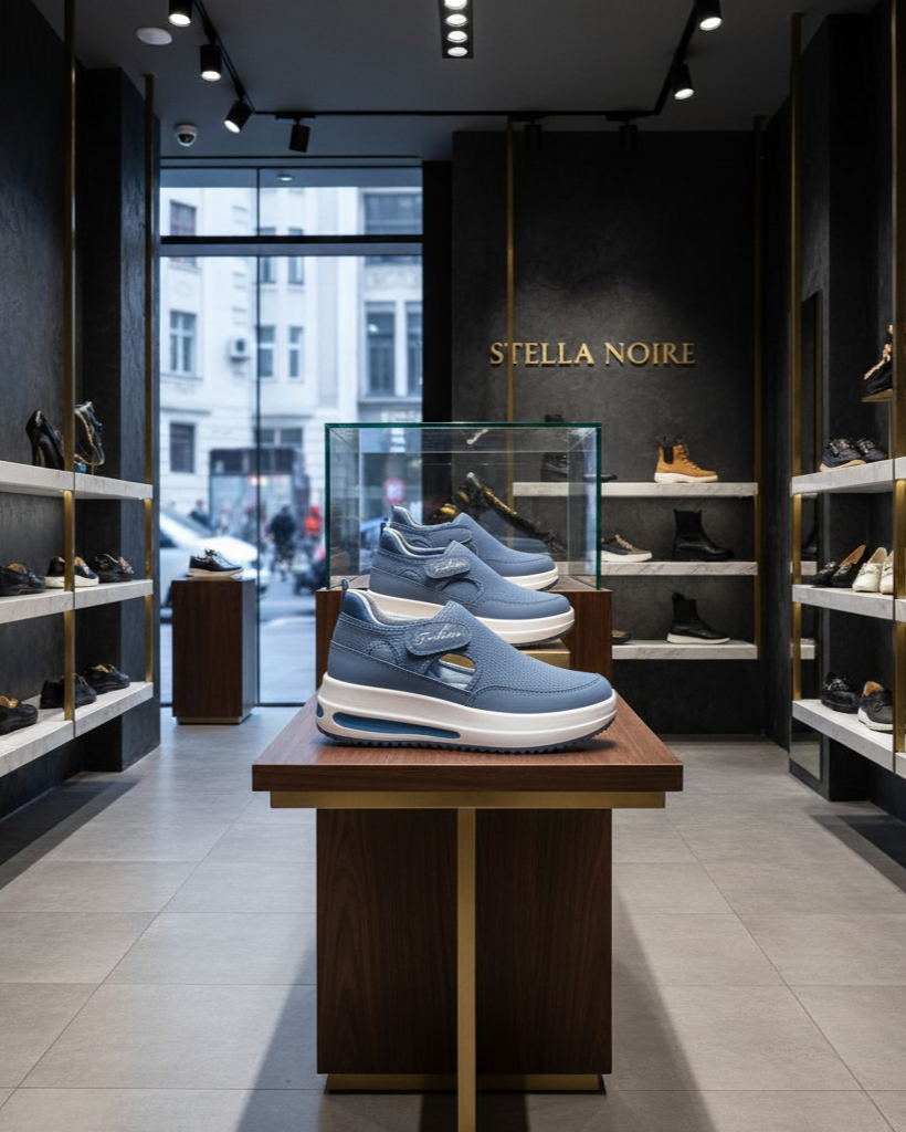 Suecos Stella Noir Fashion™—💎 ¡Elegancia urbana + confort ortopédico en un solo calzado!