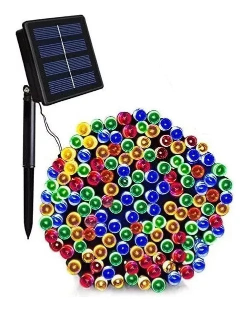 Luces Navidad Panel Solar, Control 10m+ otra de 50 metros