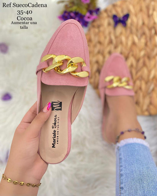 Sueco Premium Elegance™ con Cadena dorada