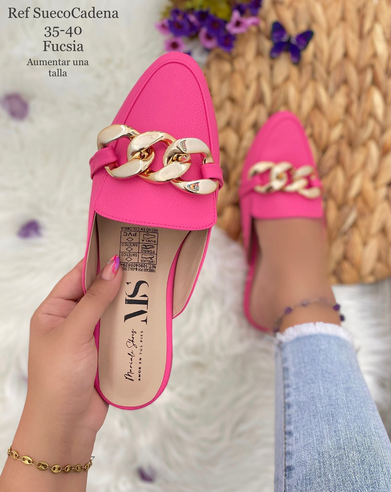 Sueco Premium Elegance™ con Cadena dorada