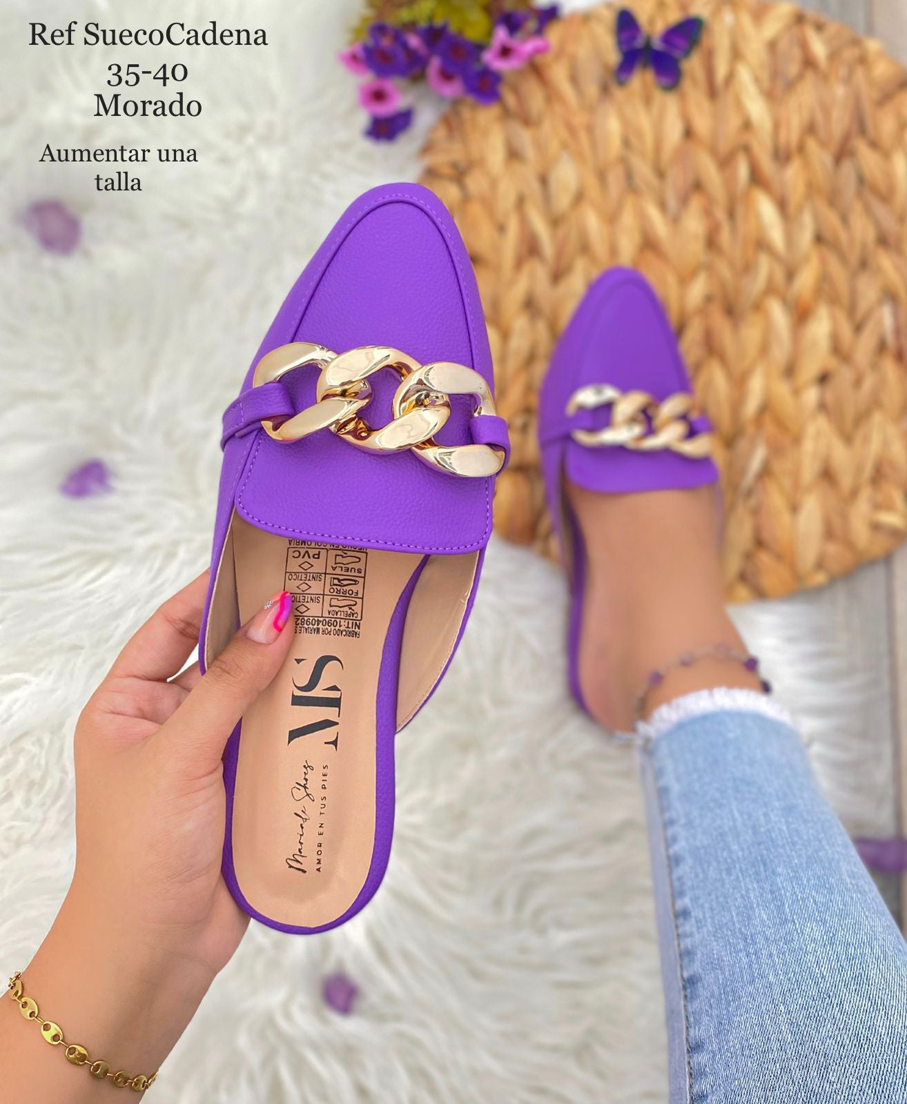 Sueco Premium Elegance™ con Cadena dorada