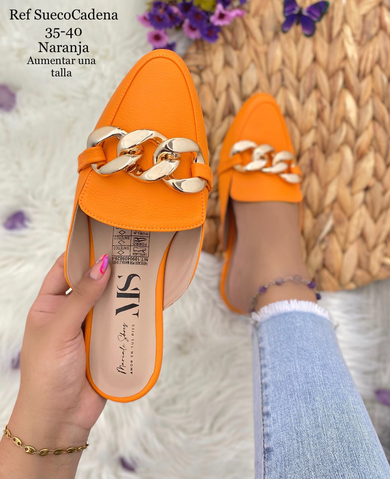 Sueco Premium Elegance™ con Cadena dorada