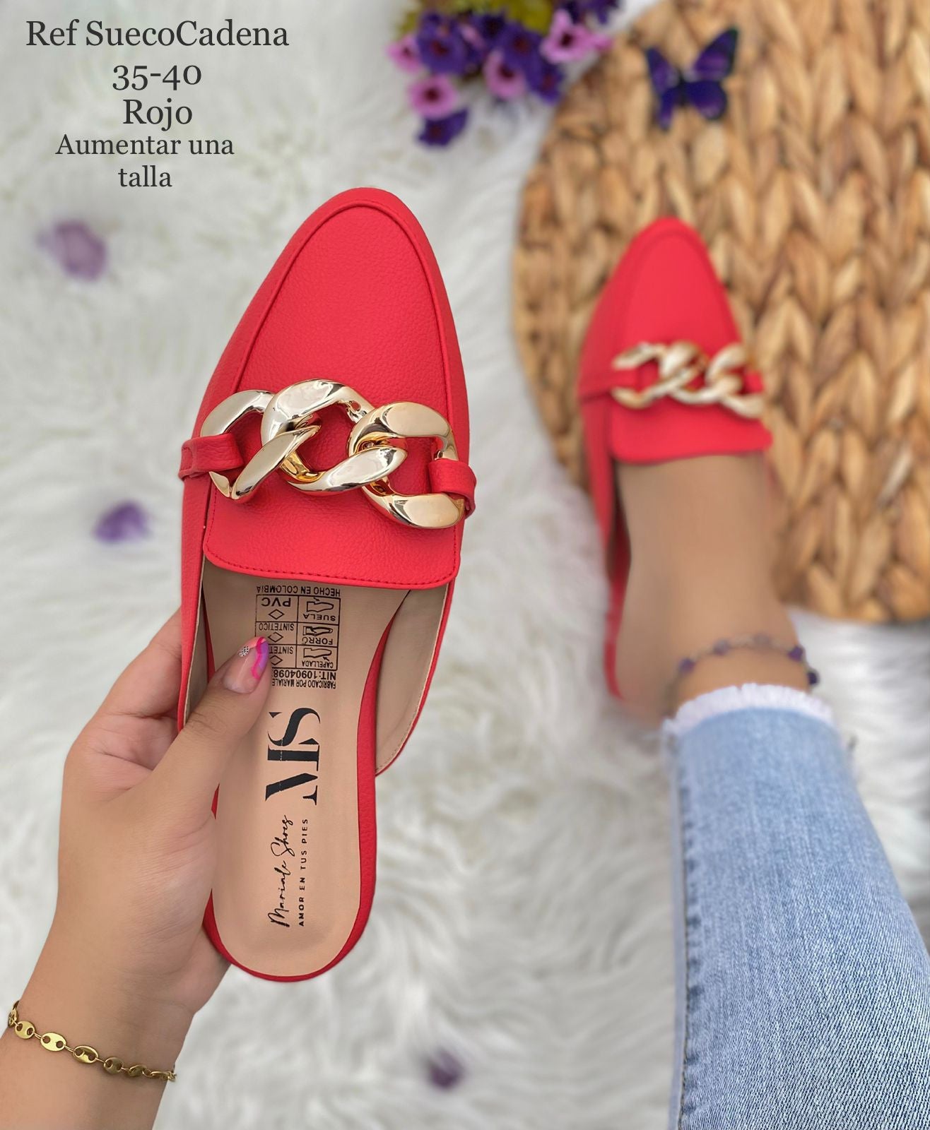 Sueco Premium Elegance™ con Cadena dorada