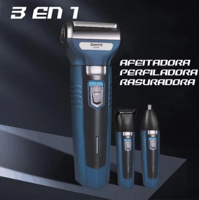 MAQUINA BARBEADORA 3 En 1 Geemy