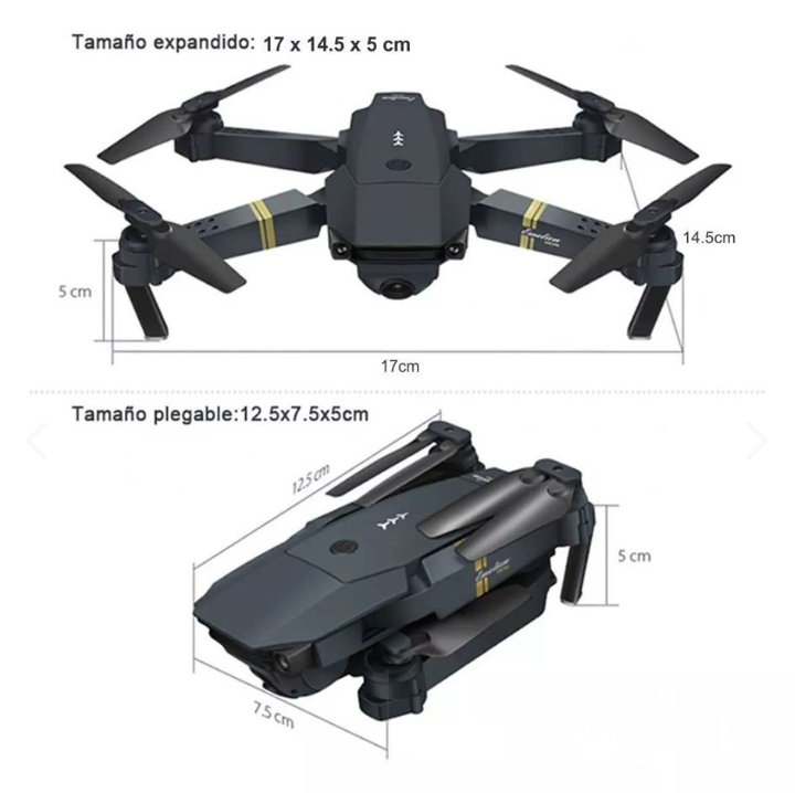 DRON PLEGABLE CAMARA 998HD DUAL CAM