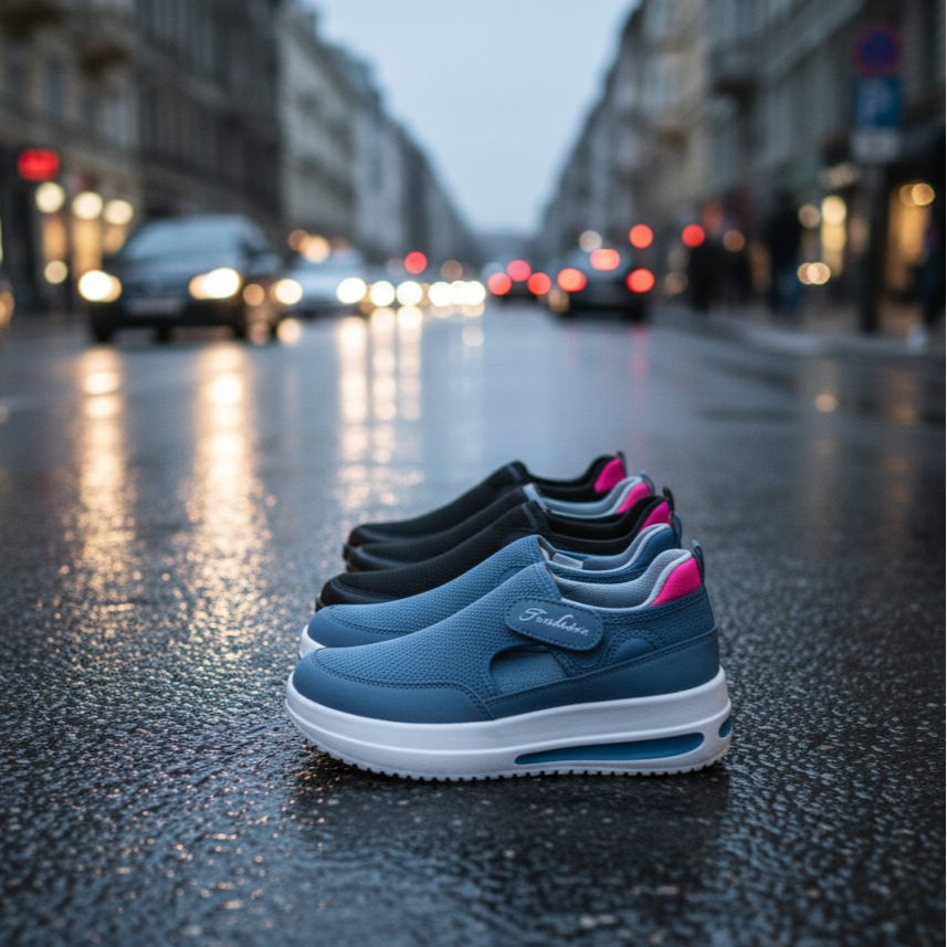 Suecos Stella Noir Fashion™—💎 ¡Elegancia urbana + confort ortopédico en un solo calzado!