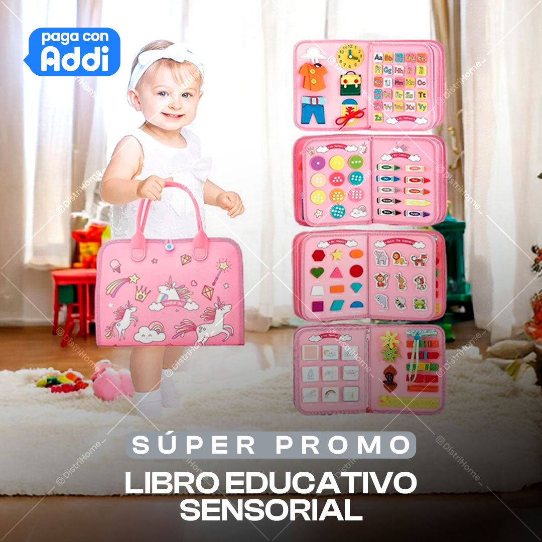 Libro Sensorial Montezzori™—¡Aprender será toda una Aventura!