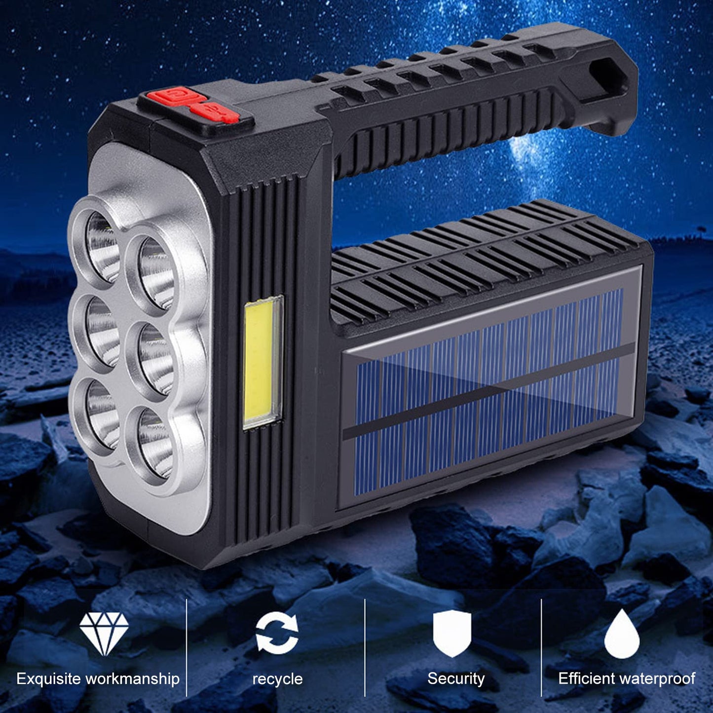 🌞Linterna Solar FaroXtreme™—¡Hecha para tormentas, rutas y aventuras!