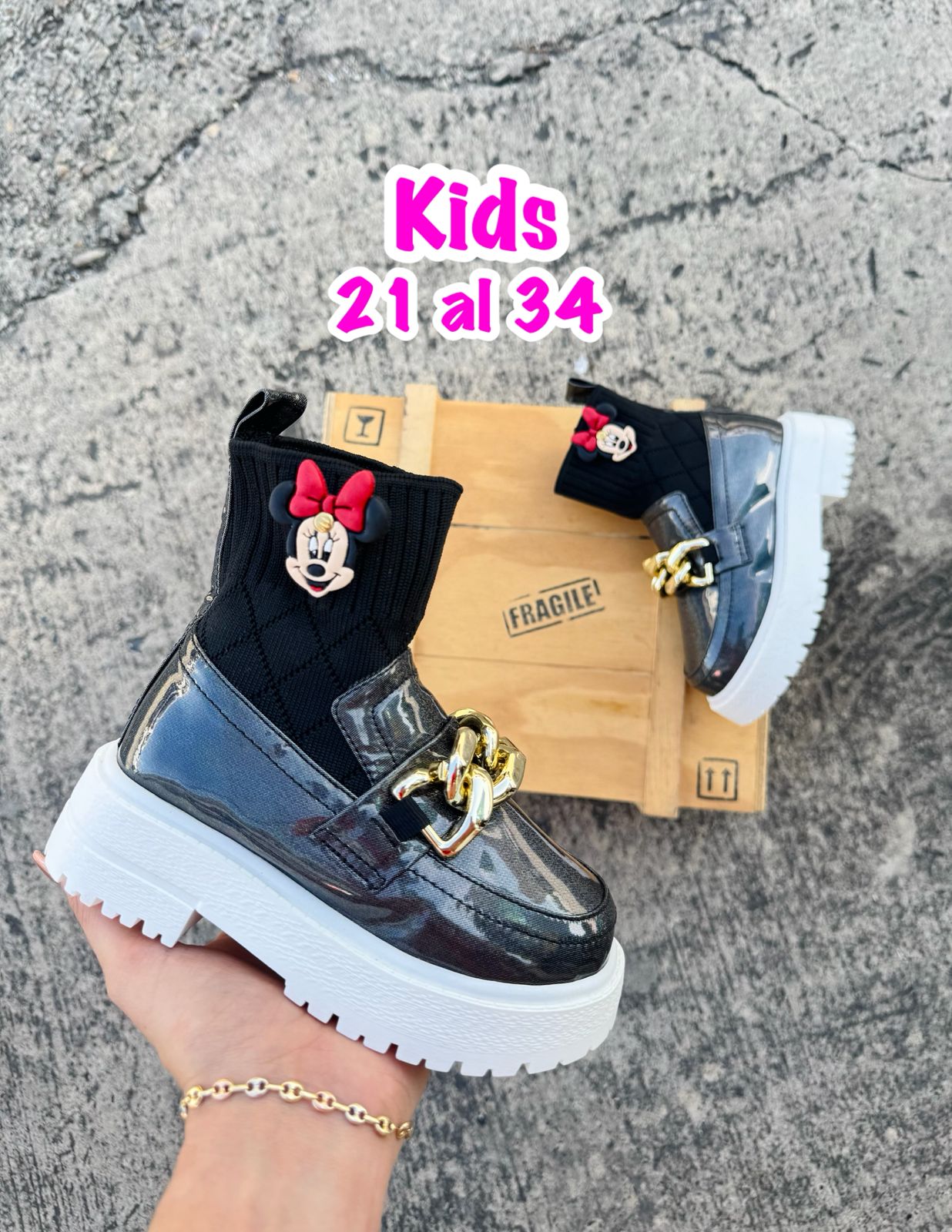 ¡Botas MINNIE Media Kids!